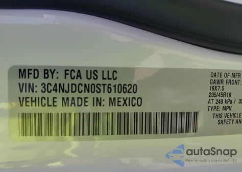 2025 Jeep Compass Limited 4X4 из США, поврежденный, VIN 3C4NJDCN0ST610620